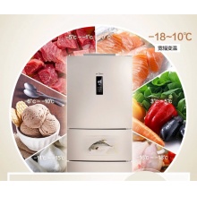 【新品】美的(Midea)冰箱三门 小型家用 无霜变频冰箱 三门冰箱 BCD-252WTPM(E)