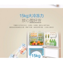 【新品】美的(Midea)冰箱三门 小型家用 无霜变频冰箱 三门冰箱 BCD-252WTPM(E)