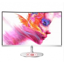 AOC C27V1QD 27英寸 1700R中心曲率 FHD高清 窄边框 中国节能产品认证 曲面显示器(HDMI+DP接口)