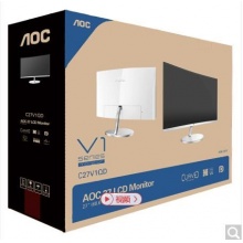AOC C27V1QD 27英寸 1700R中心曲率 FHD高清 窄边框 中国节能产品认证 曲面显示器(HDMI+DP接口)