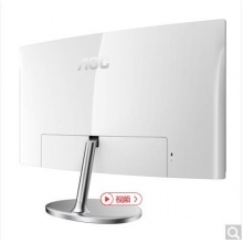 AOC C27V1QD 27英寸 1700R中心曲率 FHD高清 窄边框 中国节能产品认证 曲面显示器(HDMI+DP接口)