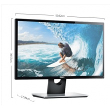 戴尔(DELL) SE2216H 21.5英寸微边框 HDMI高清接口178°广视角 护眼爱眼 防眩光宽屏电脑显示器