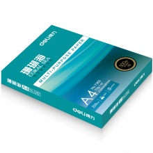 得力(deli) 7360 A4 珊瑚海复印纸 70g 500张/包 8包/箱