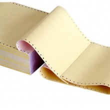 得力(deli)珊瑚海彩色电脑打印纸S241-3-1/3CS三联三等分80列(撕边 色序:白红黄 1000页/箱)