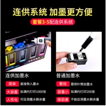 佳能(CANON) MG3680无线彩色家用照片打印机 自动双面复印扫描A4打印一体机 魅力红 套餐三(豪华连供循环加墨)