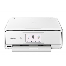 佳能(Canon)TS8180 白色 高品质照片打印一体机 精致版(喷墨打印、复印、扫描、无线)