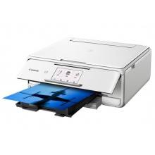 佳能(Canon)TS8180 白色 高品质照片打印一体机 精致版(喷墨打印、复印、扫描、无线)