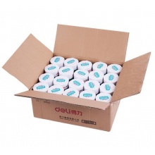 得力(deli)80mm*80mm热敏收银纸/收银机打印纸/超市小票打印纸 56米/卷 40卷/箱 3143