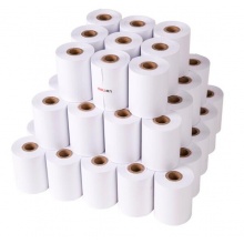 得力(deli)75mm*60mm双胶收银纸/收银机打印纸/超市小票打印纸 30米/卷 50卷/箱 3205