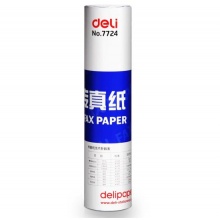 得力(deli)7724 热敏传真纸210mm*30y 1卷装