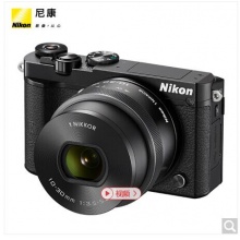 尼康(Nikon)J5 微单相机 尼克尔 VR防抖 J5+1 10-30mm f/3.5-5.6 PD镜头 黑色(可更换镜头 4K视频录制)