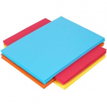 得力(deli) 7393A4 橙色彩色复印纸 80g 100张/包 单包装