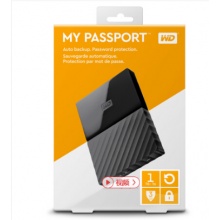 西部数据(WD)My Passport 1TB 2.5英寸 经典黑 移动硬盘 WDBYNN0010BBK