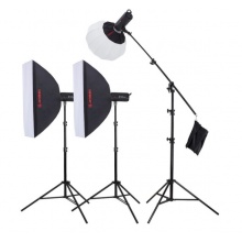 金贝150三灯套装+环形灯